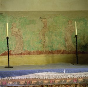 Retable représentant la Crucifixion, fin XIIIe-début XIVe siècle - English School